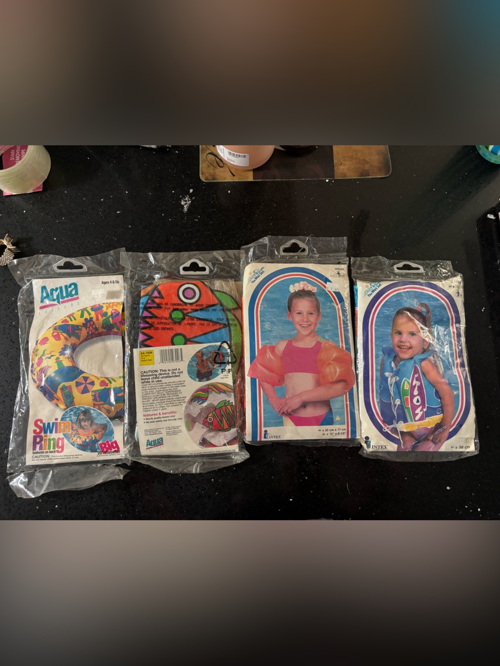 Aqua Multicolor Kids Swim Ring and Arm Bands Set ** TAKE ALL**